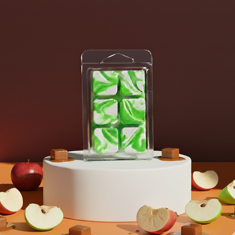 wax melts manzana y caramelo