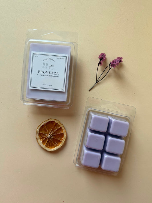 tableta cera aromatica lavanda y mandarina