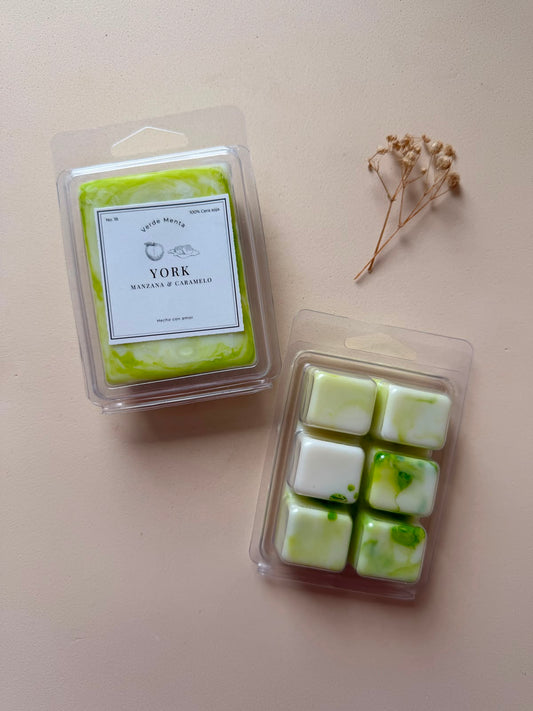 tableta cera aromatica manzana y caramelo