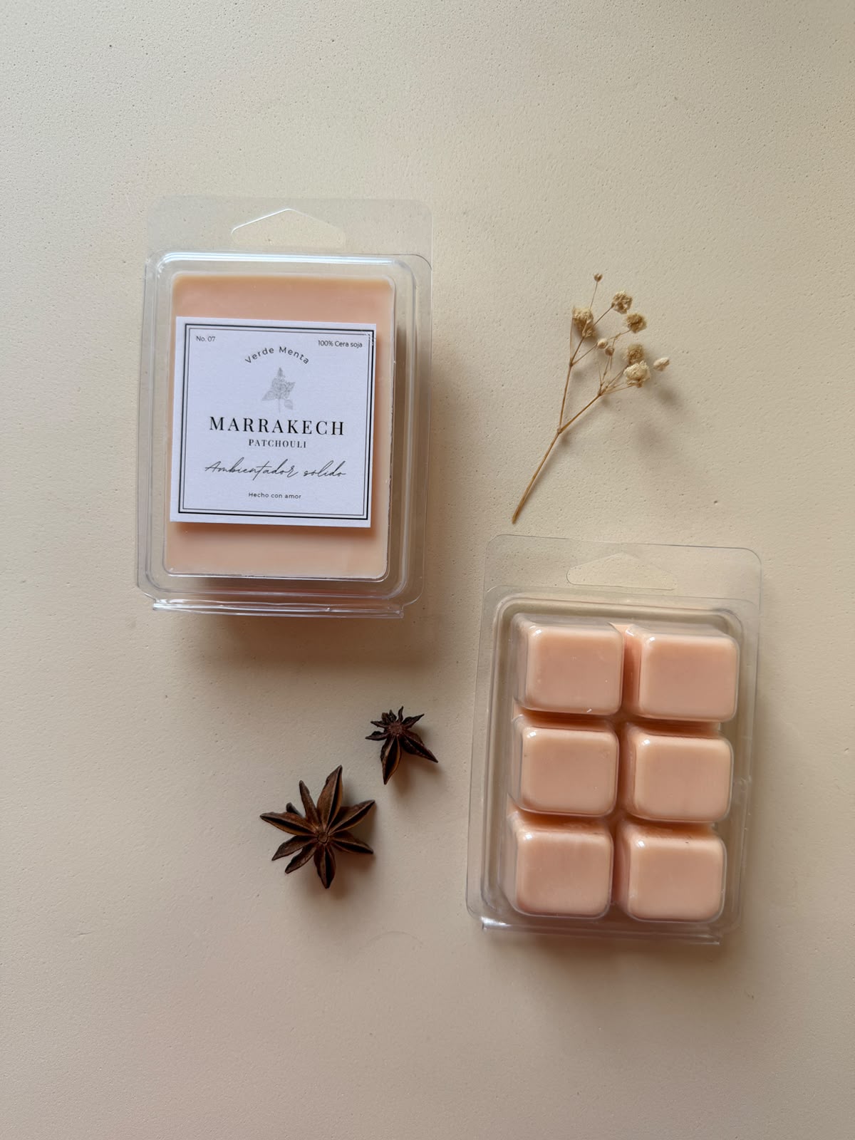 tableta cera aromatica patchuli